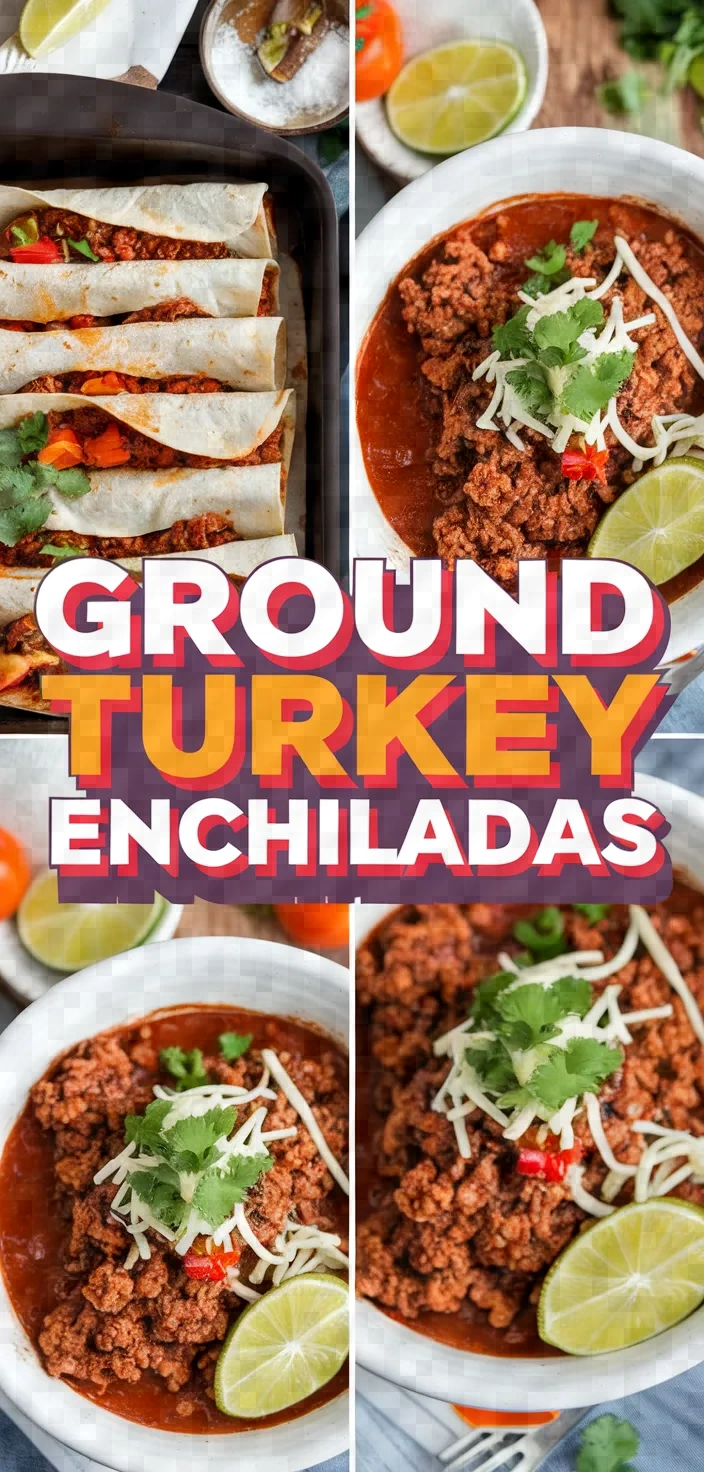 A photo of Ground Turkey Enchiladas Recipe