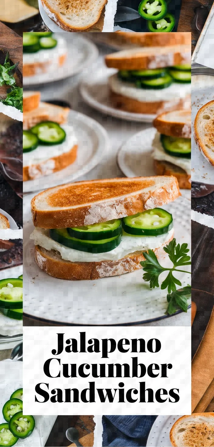 A photo of Jalapeno Cucumber Sandwiches Recipe