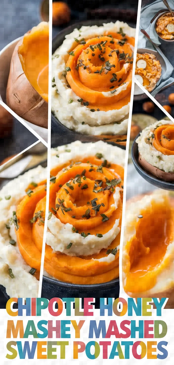 A photo of Mashed White Sweet Potatoes With Chipotle Honey Butter Recipe