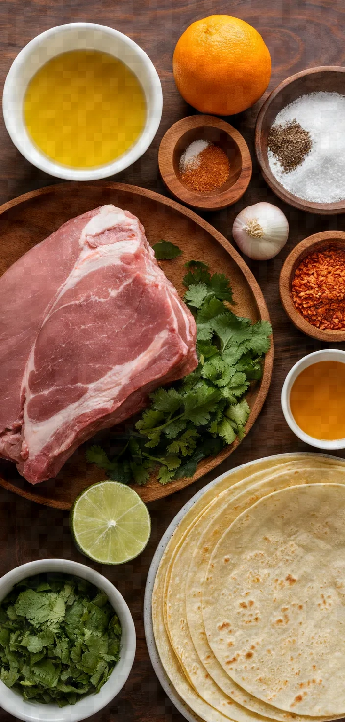 Ingredients photo for Crispy Slow Cooked Dr Pepper Carnitas Recipe