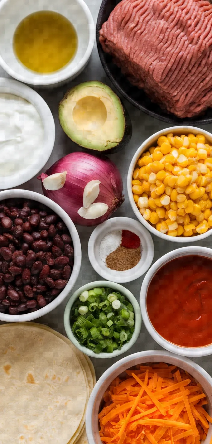 Ingredients photo for Ground Turkey Enchiladas Recipe