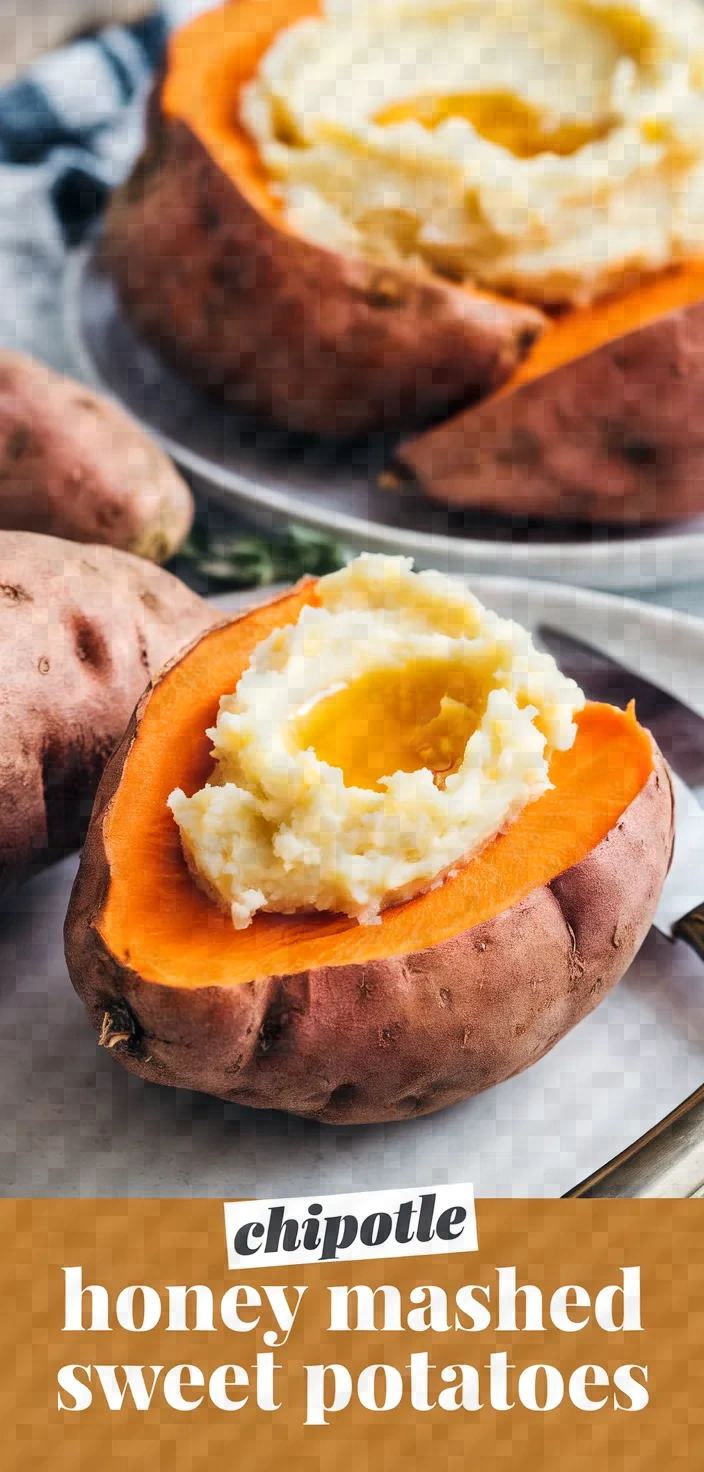 Mashed White Sweet Potatoes With Chipotle Honey Butter Recipe