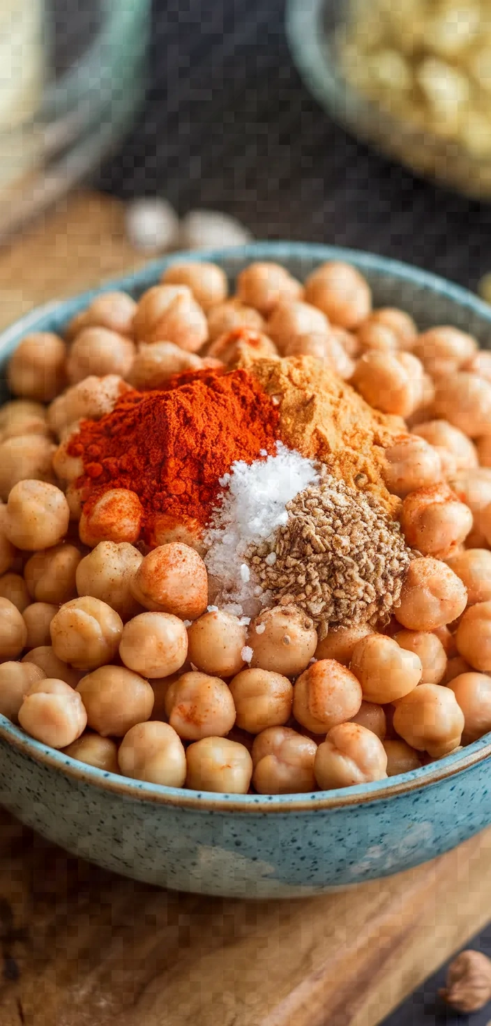 Ingredients photo for Smoky Air Fryer Chickpeas Recipe