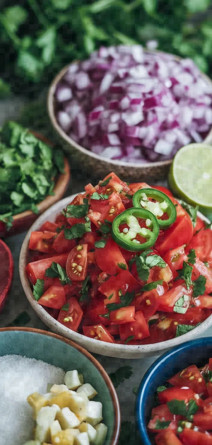 Ingredients photo for Spicy Pico De Gallo Recipe