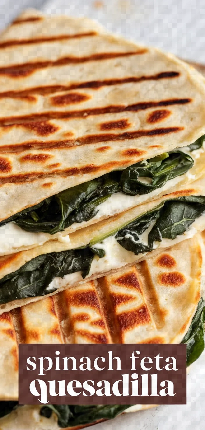 Spinach Feta Quesadilla Recipe