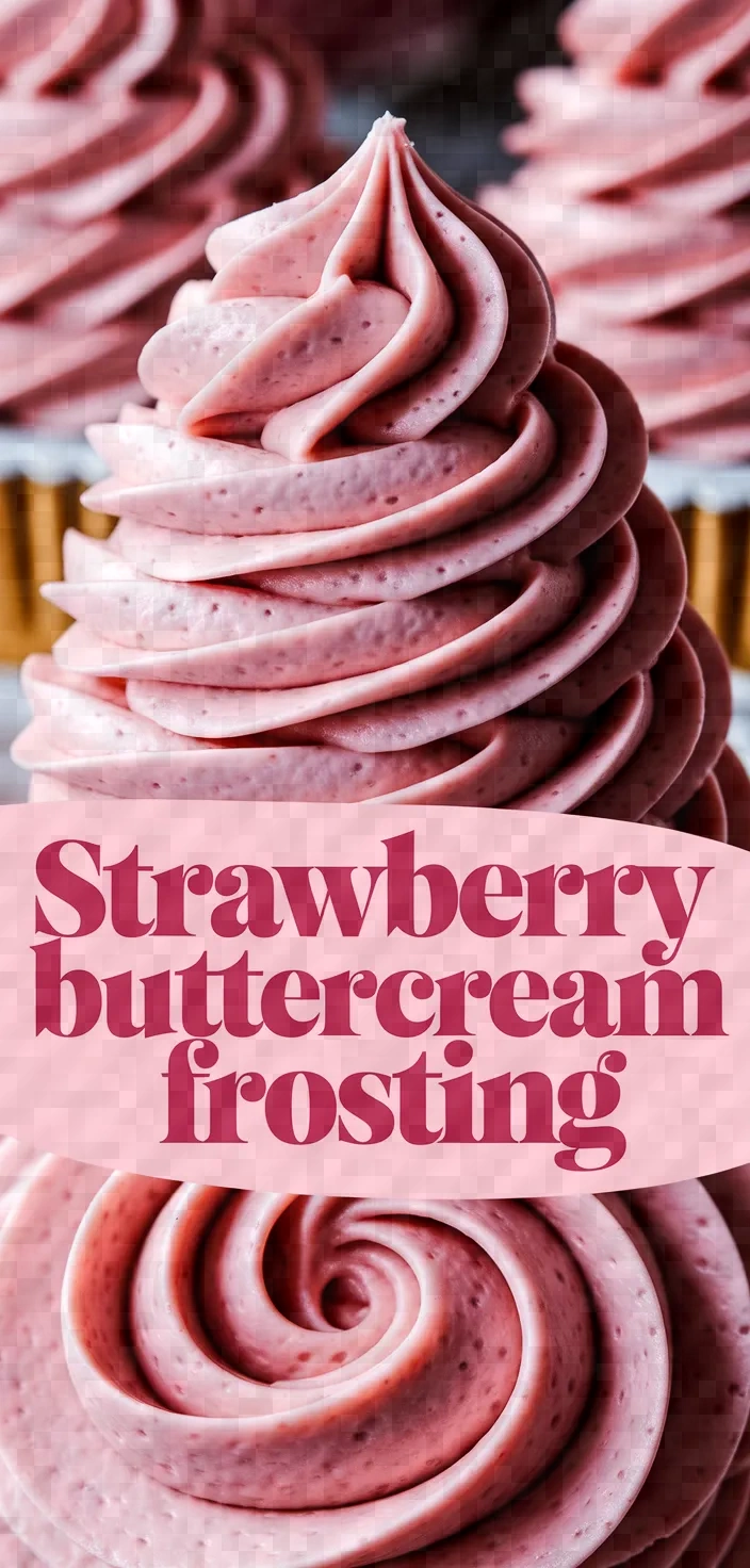 Strawberry Buttercream Frosting Recipe