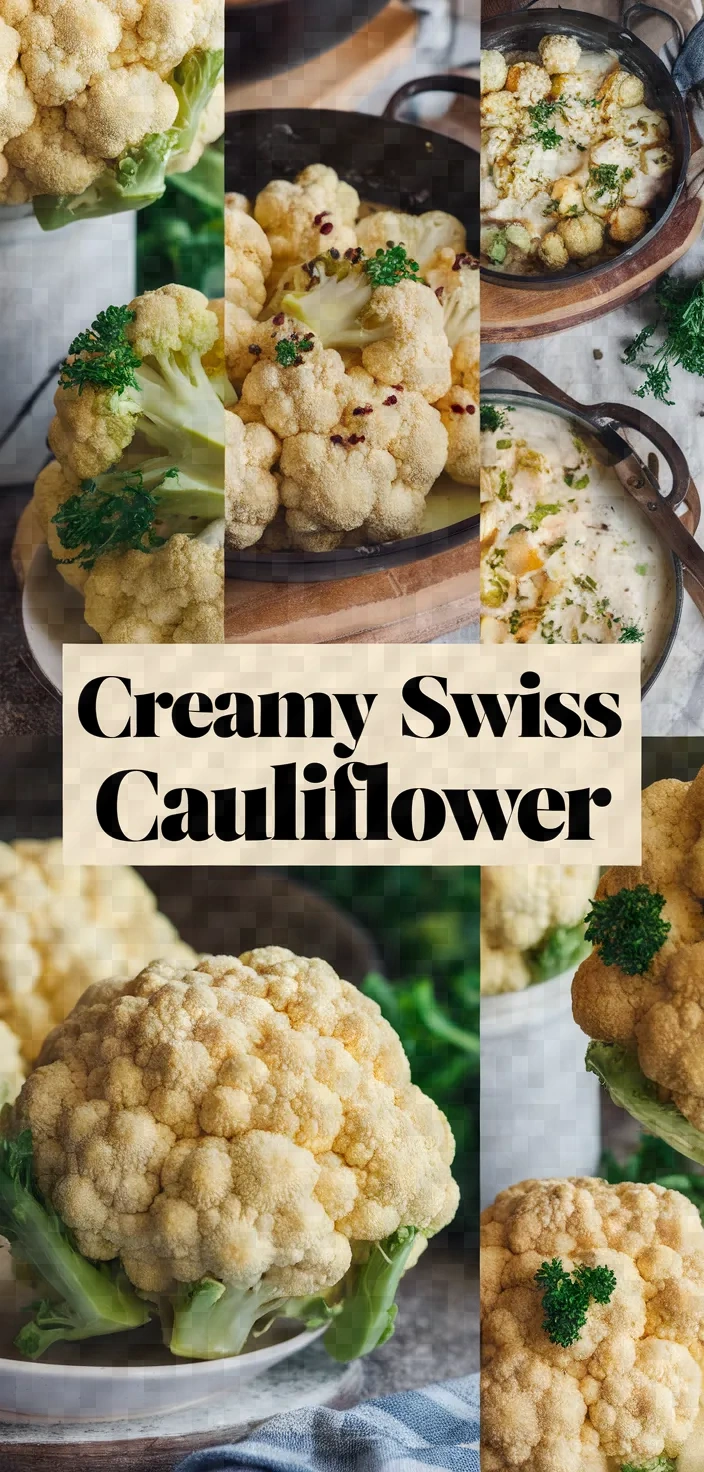 A photo of Creamy Swiss Cheese Cauliflower Recipe