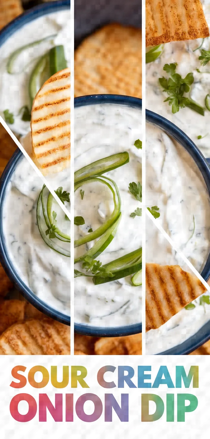 A photo of Sour Cream And Spring Onion Raita Dip Recipe
