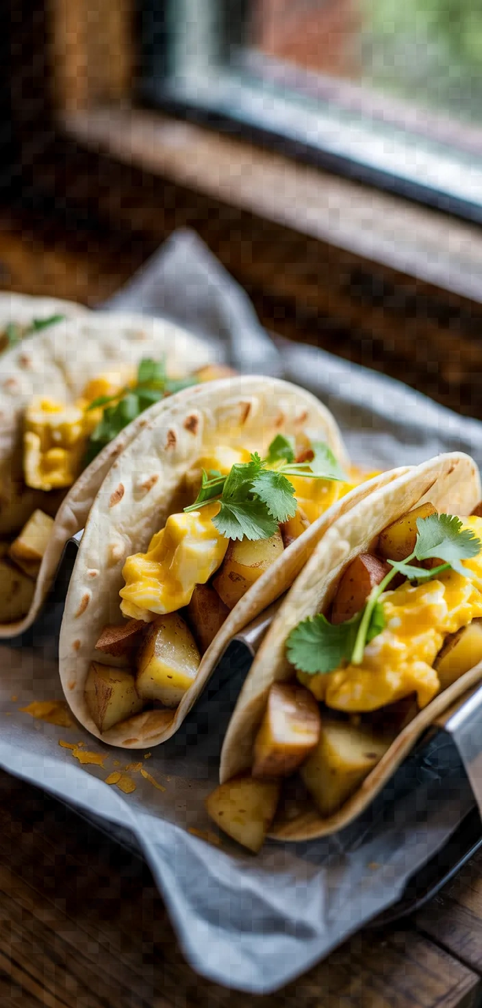 Breakfast Tacos With Potatoes And Scrambled Eggs Recipe