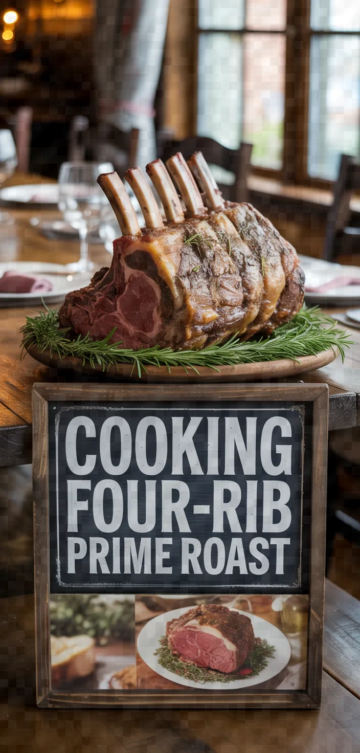 A photo of Cooking A Four Rib Prime Rib Roast Recipe