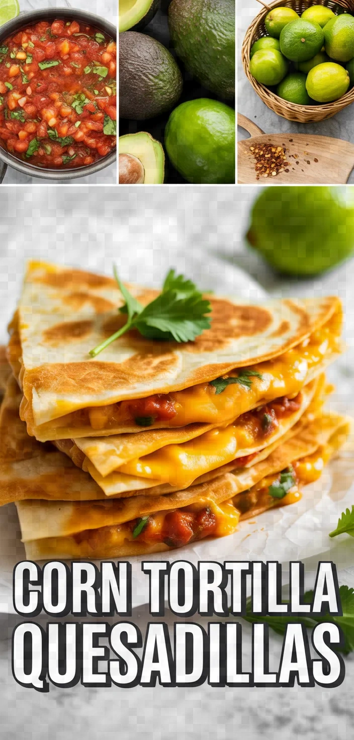 A photo of Corn Tortilla Quesadillas Recipe