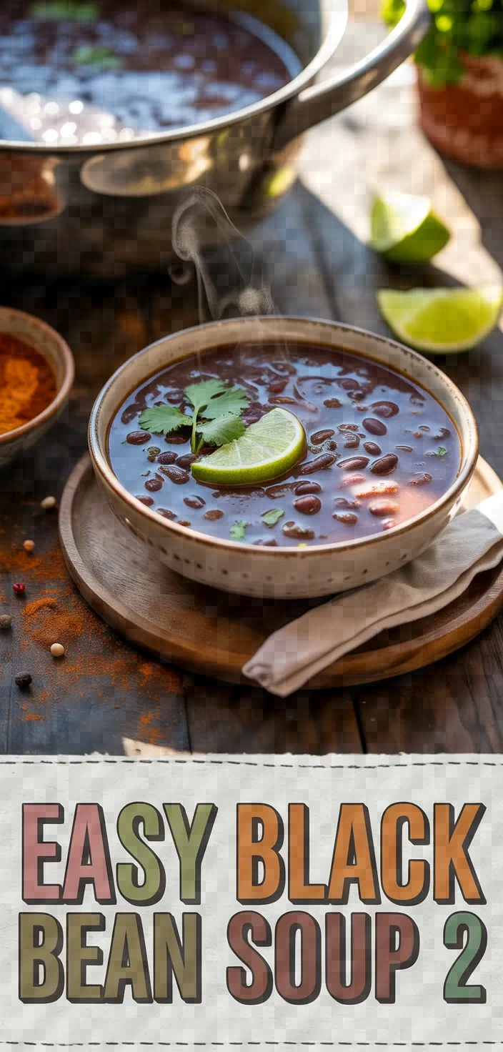 A photo of Easy Black Bean Soup 2 Recipe