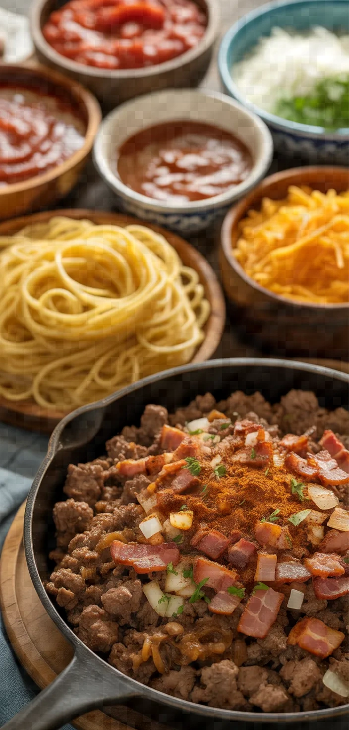Ingredients photo for Cowboy Spaghetti Recipe