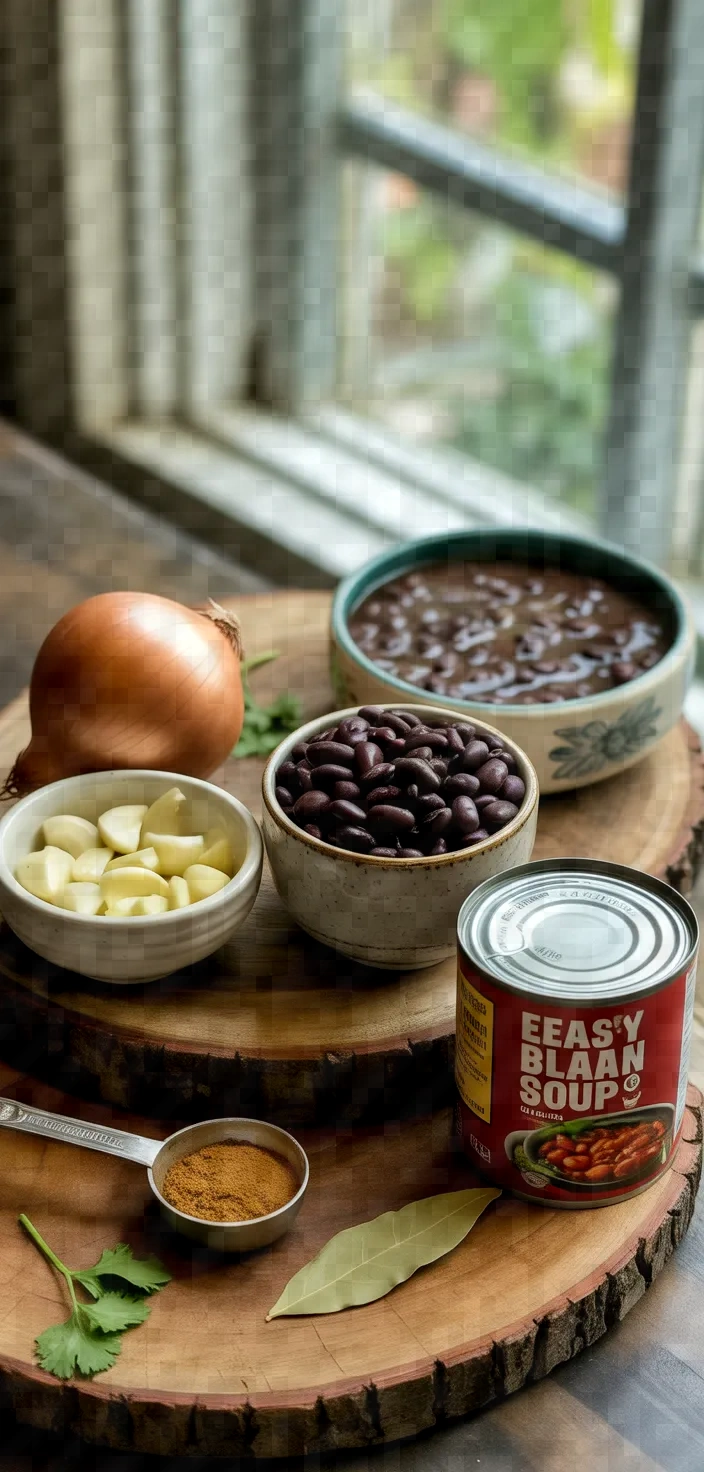 Ingredients photo for Easy Black Bean Soup 2 Recipe