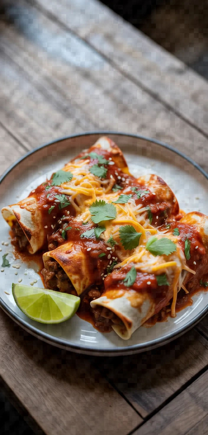Photo of Mountain Mex Ground Beef Enchiladas Recipe