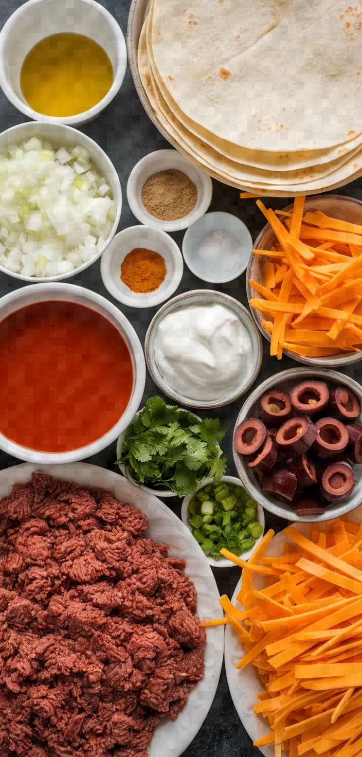 Ingredients photo for Stacked Enchiladas 2 Recipe