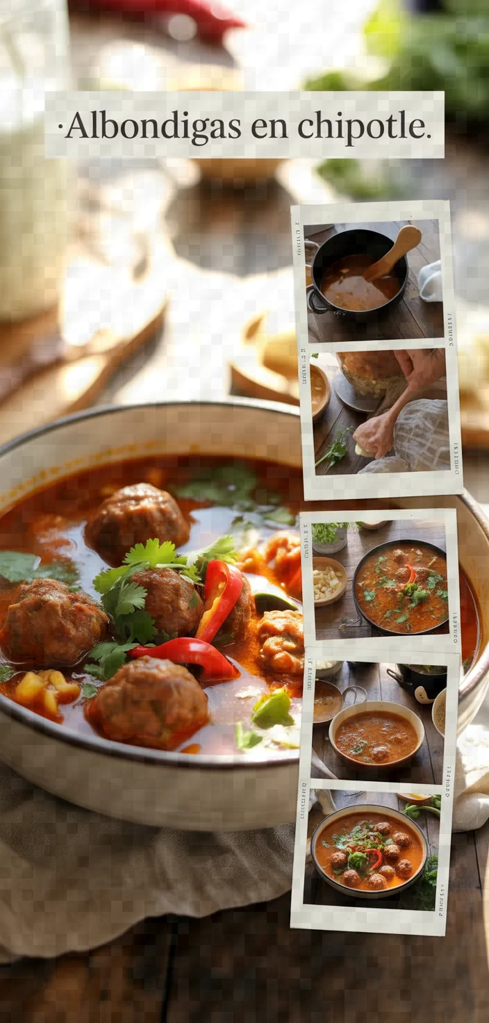 A photo of Albondigas En Chipotle Recipe