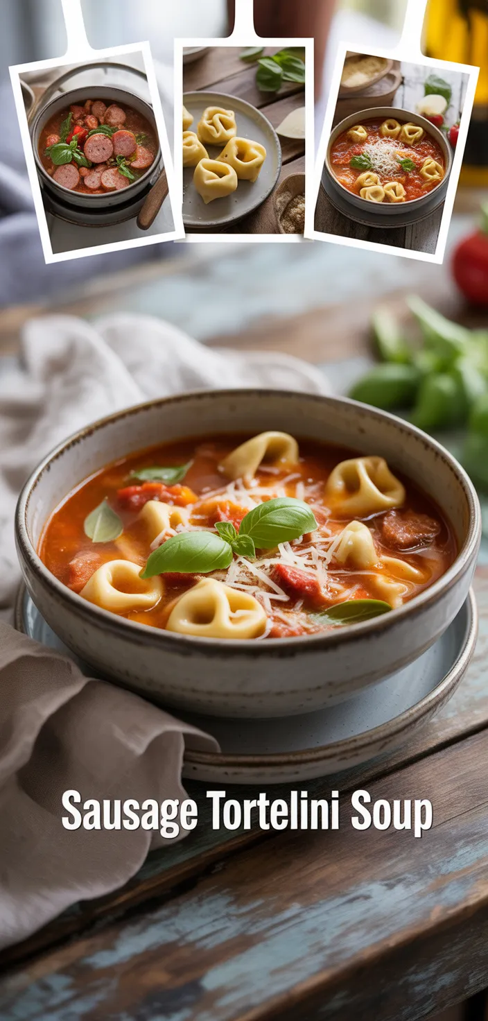 A photo of Sausage Tortellini Soup Recipe
