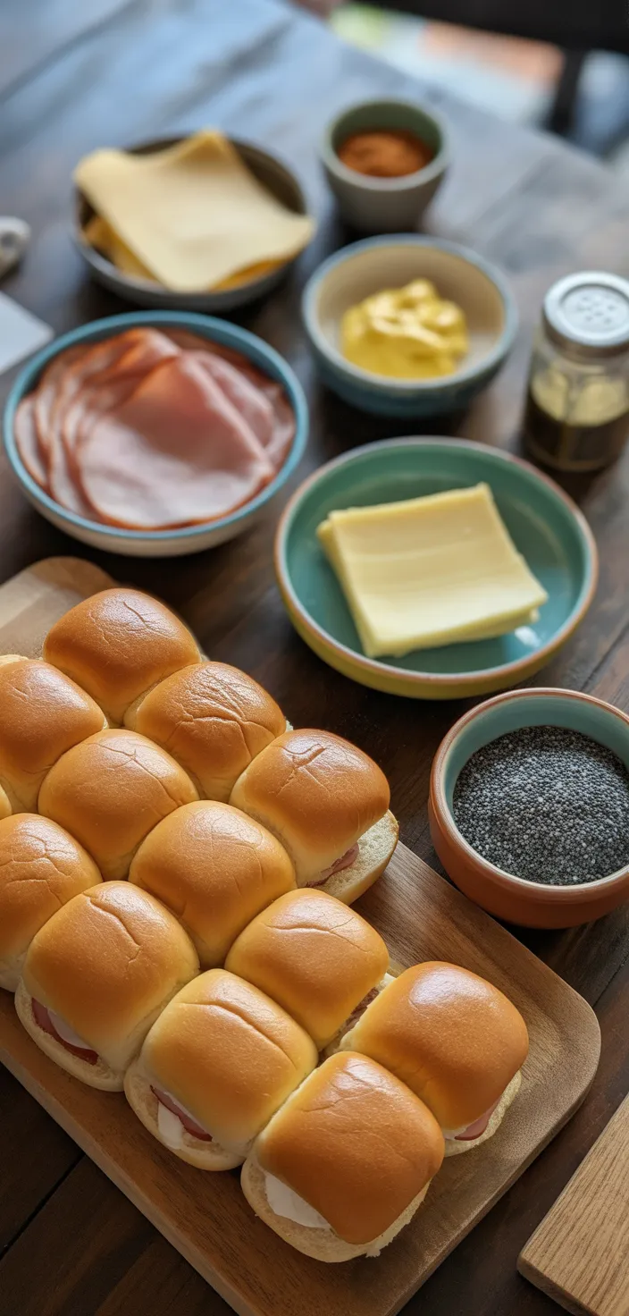 Ingredients photo for Ham And Cheese Sliders Recipe