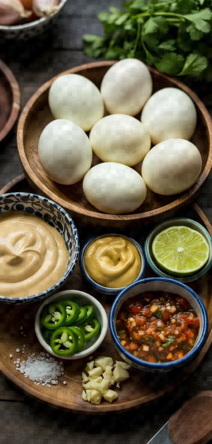 Ingredients photo for Mexican Deviled Eggs 4 Recipe