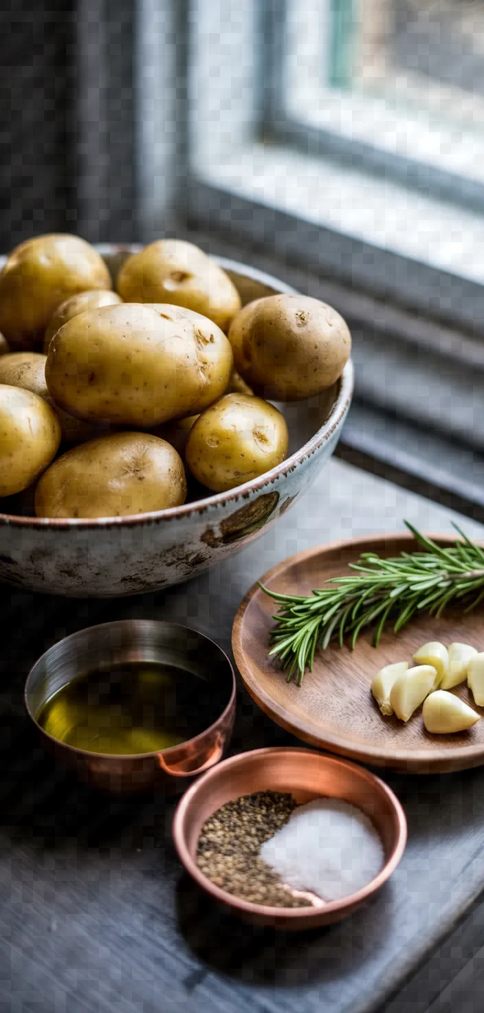 Ingredients photo for Roasted Smashed Potatoes Recipe