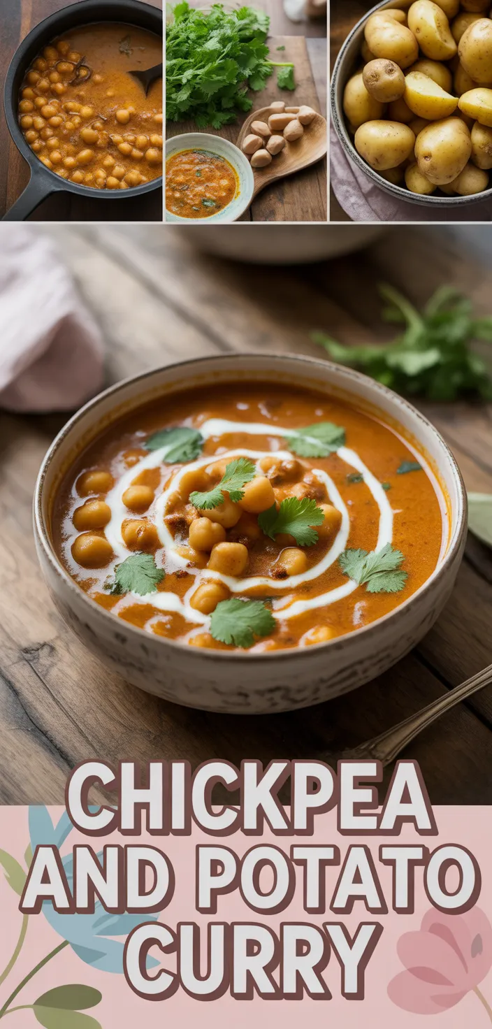 Chickpea And Potato Curry Recipe - blissfulbitesrecipes.com