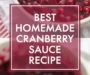 Best Homemade Cranberry Sauce Recipe