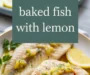 Baked Fish With Lemon Recipe