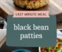 Black Bean Patties Recipe