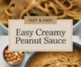 Easy Creamy Peanut Sauce Recipe
