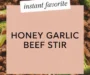 Quick & Easy Honey Garlic Ground Beef And Broccoli Stir Recipe
