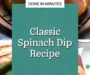 Classic Spinach Dip Recipe